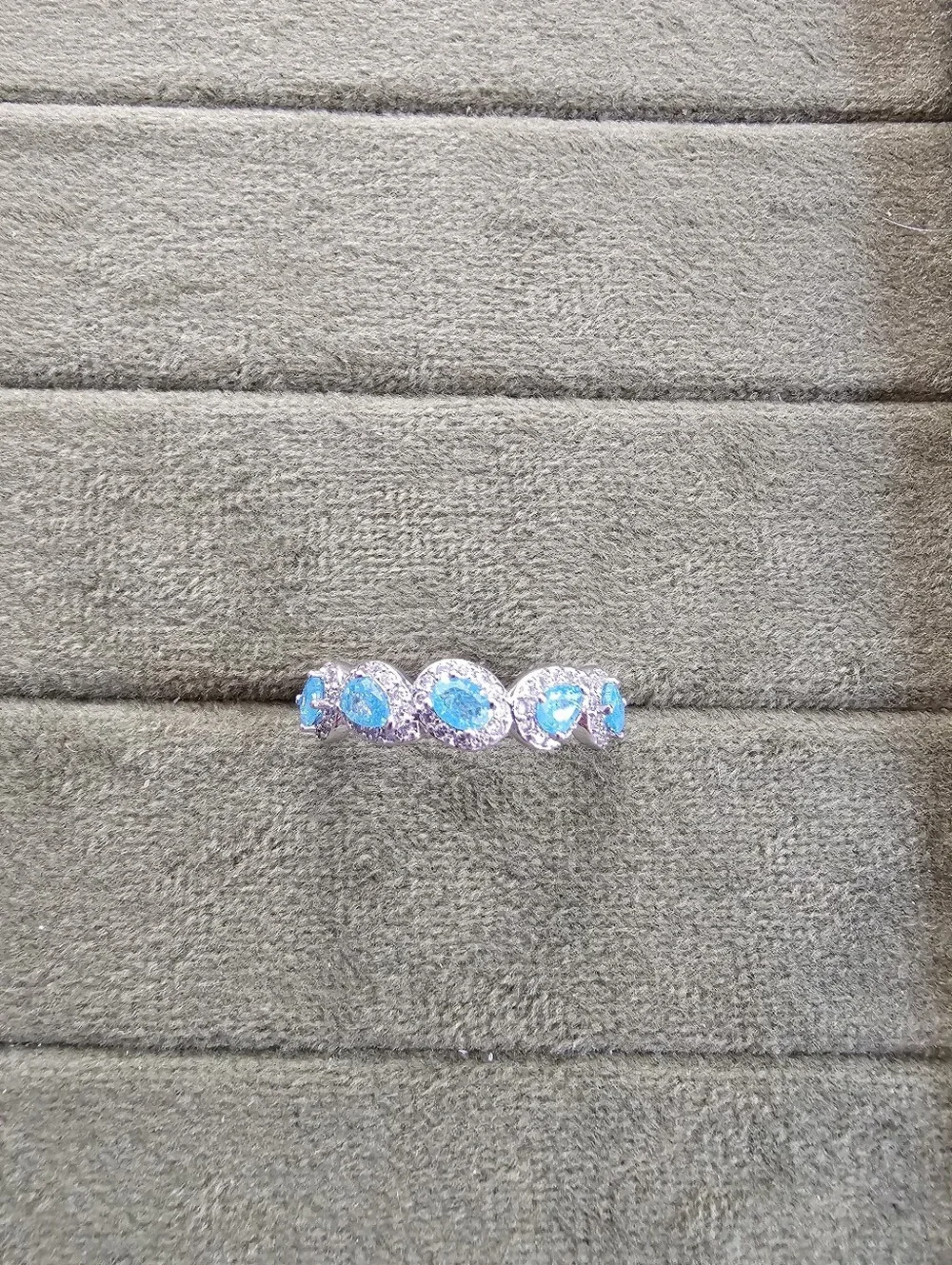 Rhodium Plated Ring Size 8
